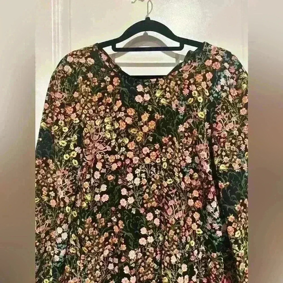 Zara Basic Collection Floral Mini Romper Tie Back Size Small - Picture 15 of 15